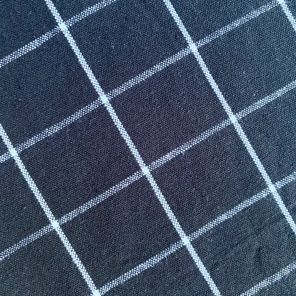 Sur La Table Black & White Grid Cotton Table Runner 16x108" – Modern Minimalist - Picture 7 of 11